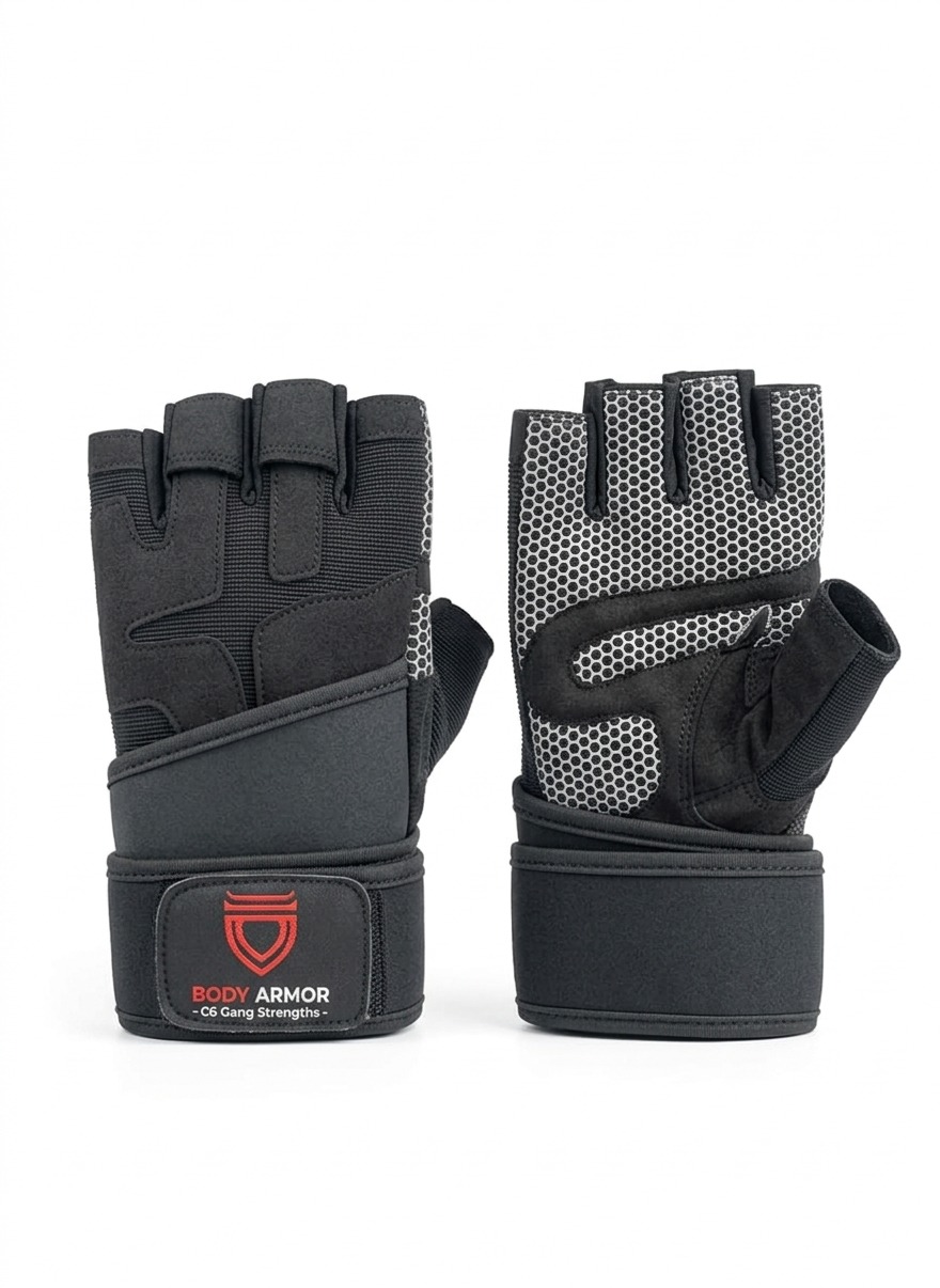 Body Armor Premium Weight Lifting Gloves