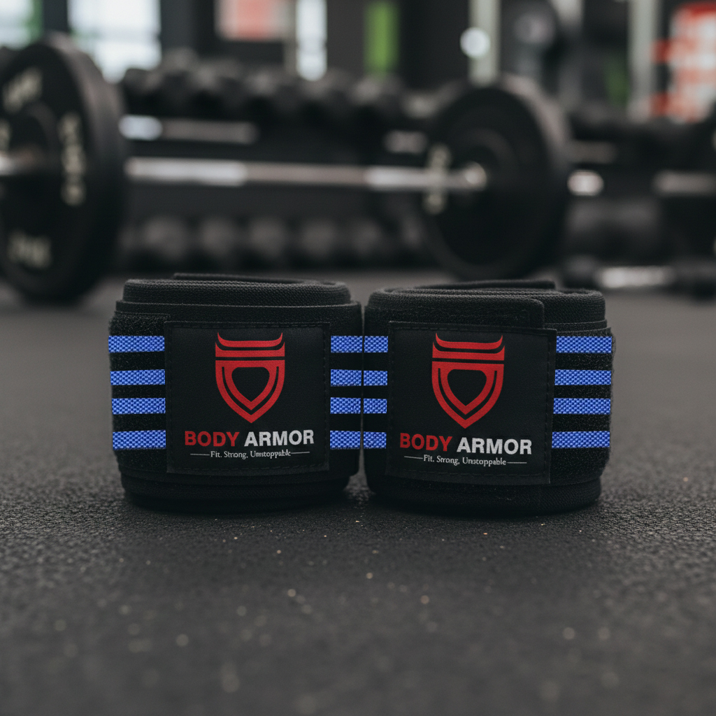 Body Armor Wrist Wraps (Blue Lines)