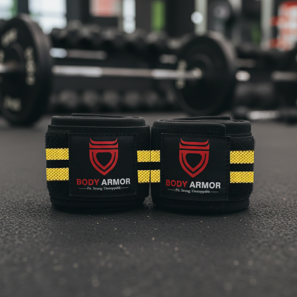 Body Armor Wrist Wraps (Yellow Lines)