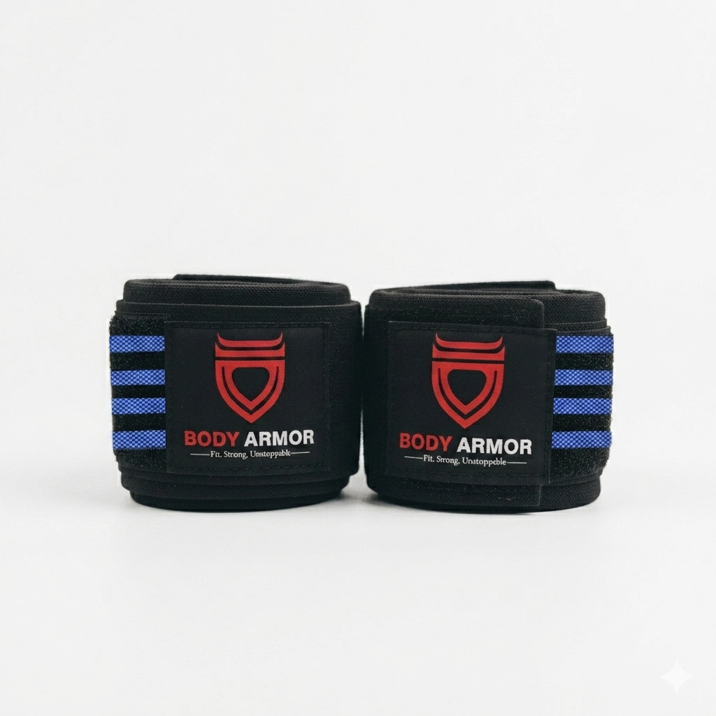 Body Armor Wrist Wraps (Blue Lines)