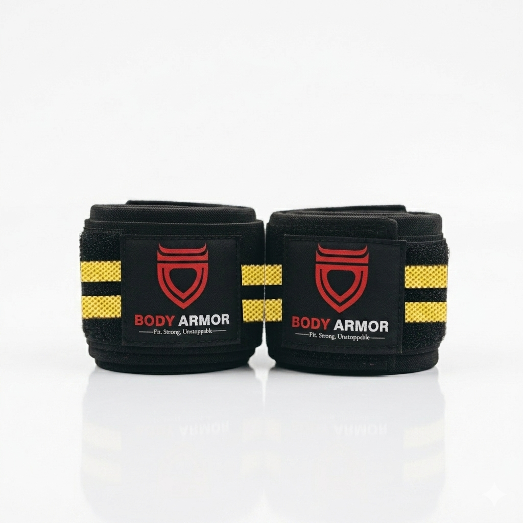 Body Armor Wrist Wraps (Yellow Lines)